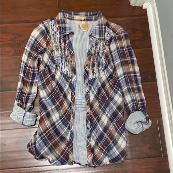 flannel with cardigan